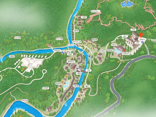 勉县结合景区手绘地图智慧导览和720全景技术，可以让景区更加“动”起来，为游客提供更加身临其境的导览体验。